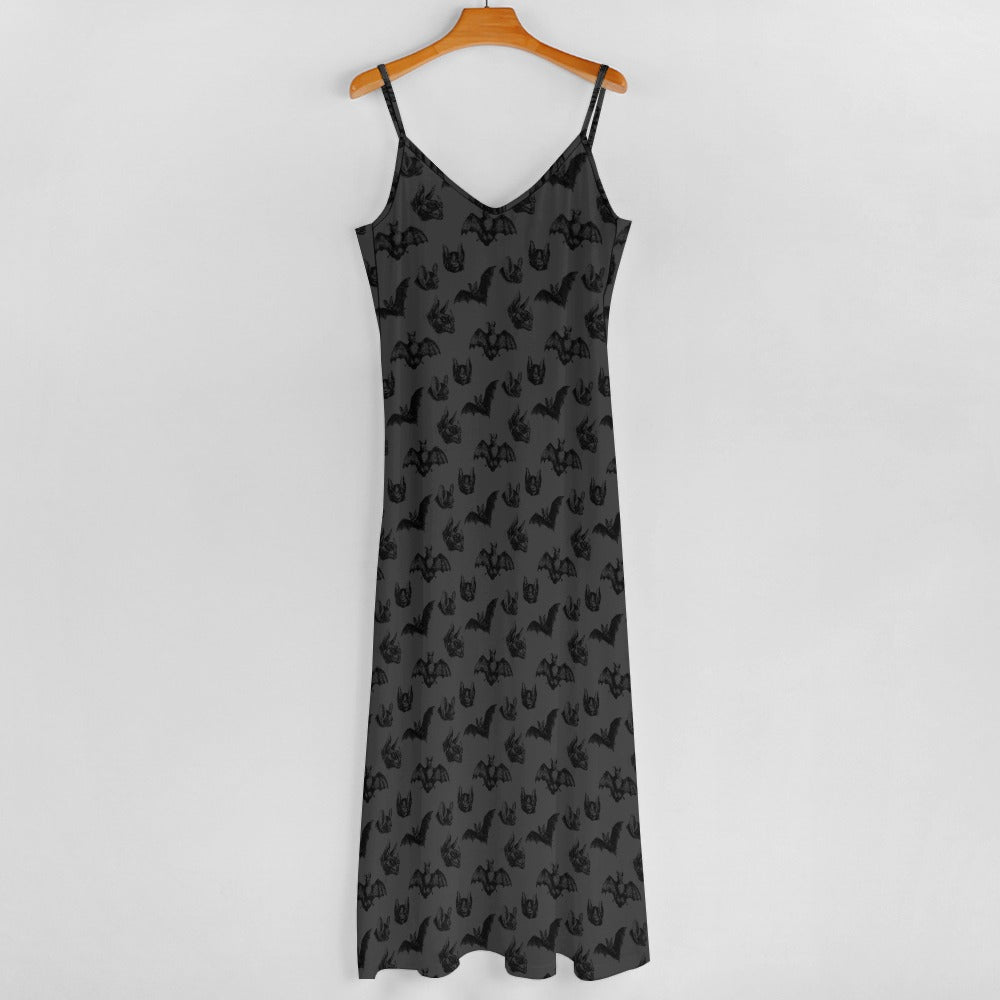 Gothic Bats Maxi Dress
