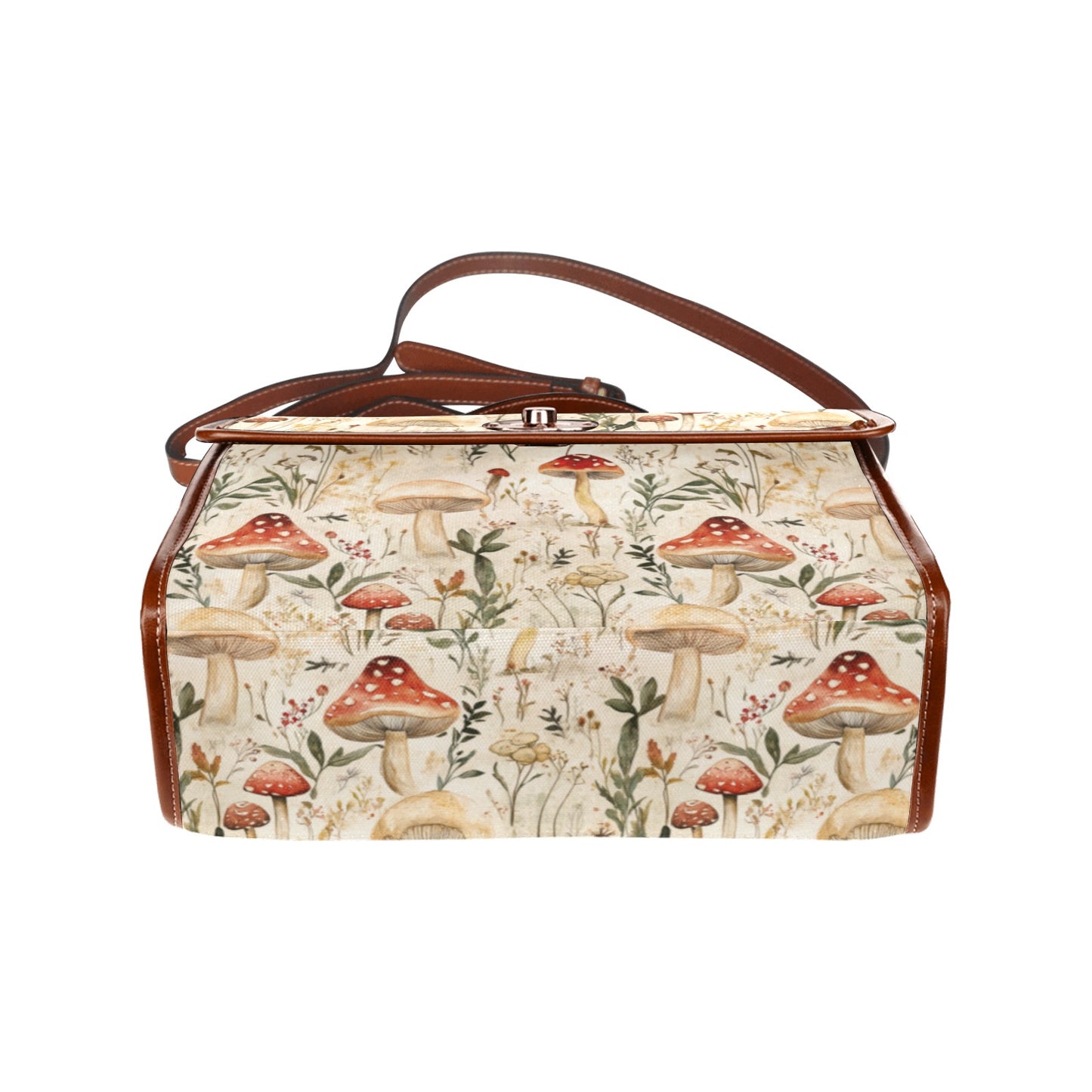 Forestcore Mushrooms Satchel Handbag