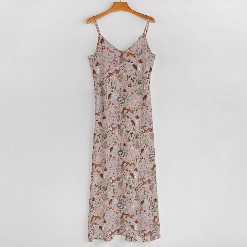 Boho Cottagecore Fairy Forest Maxi Dress