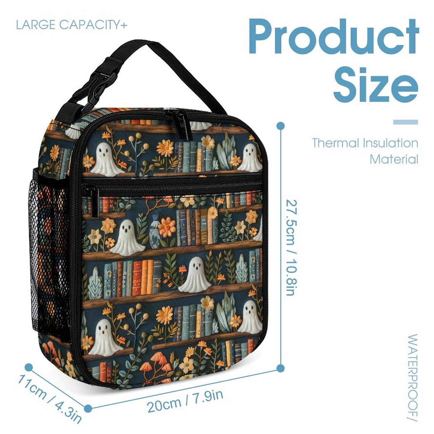 Cute Ghosties and Books Backpack School Set