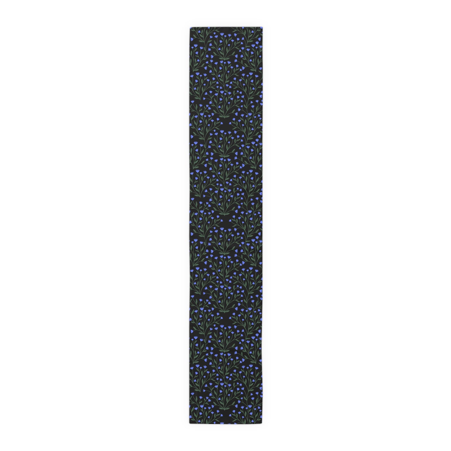 Cottage Tiny Blue Flowers Table Runner
