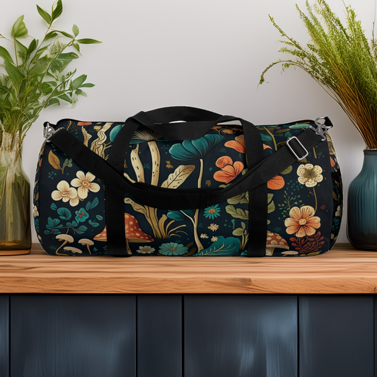 Boho Forest Mushrooms Duffel Bag