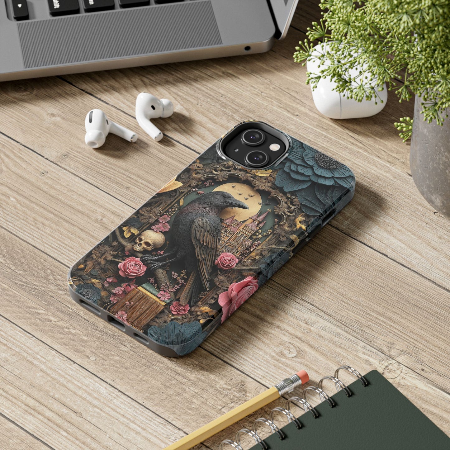 Gothic Raven Phone Case