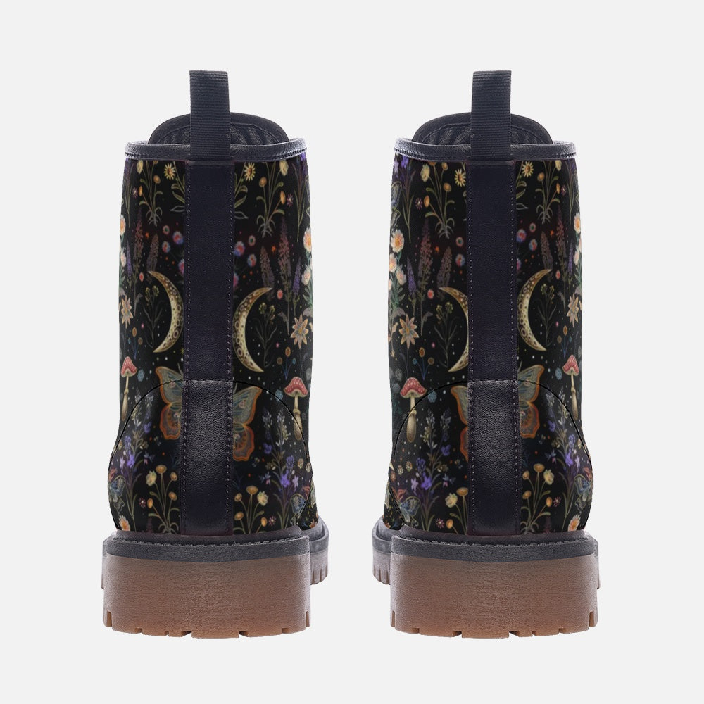 Trippy Mushrooms Flowers Butterflies Boots