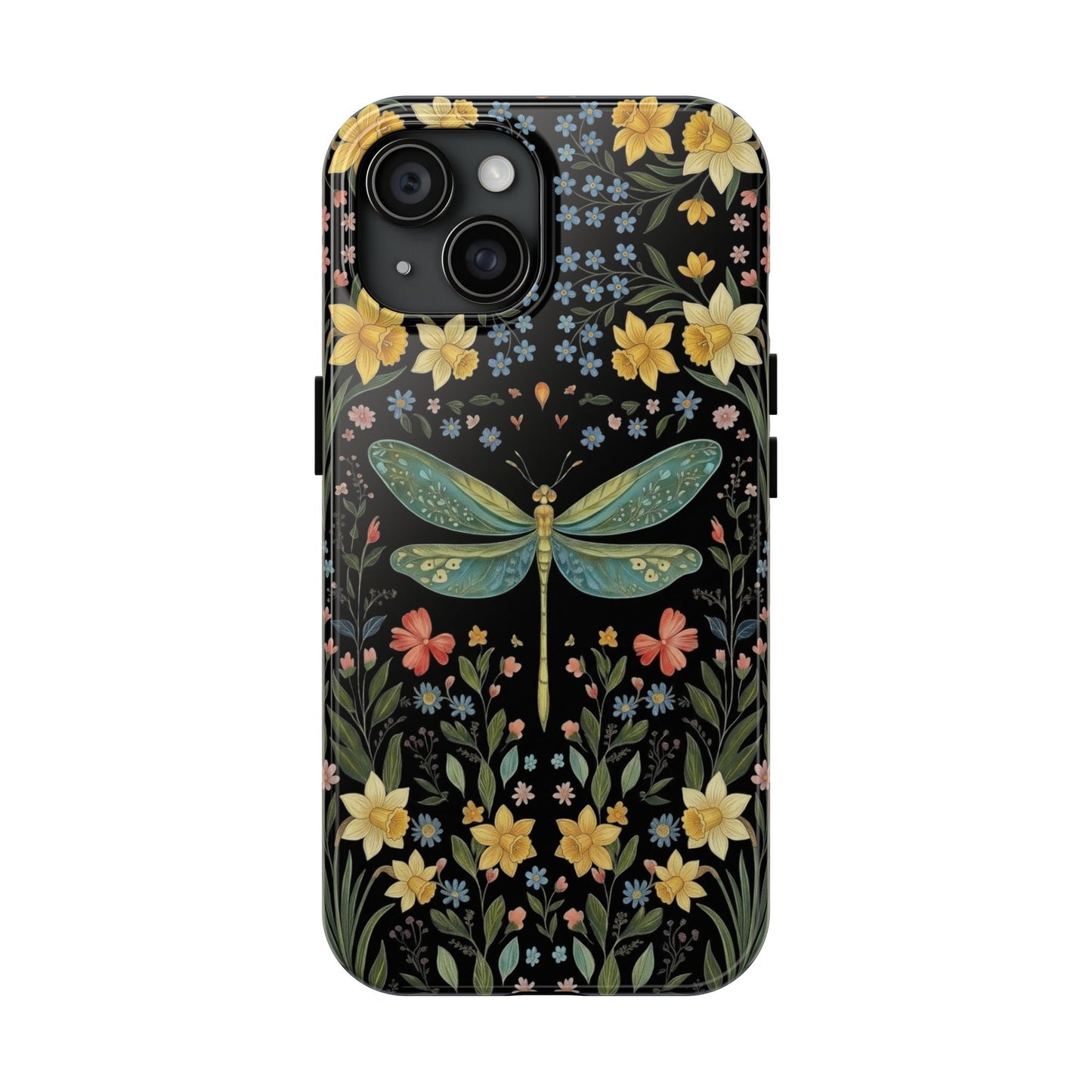 Dragonflies & Daisies Cottagecore Phone Case