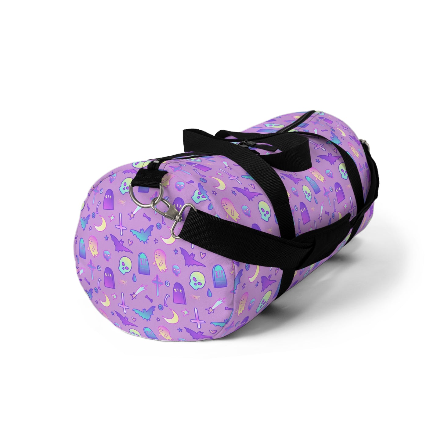 Violet Kawaii Pastel Goth Duffel Bag