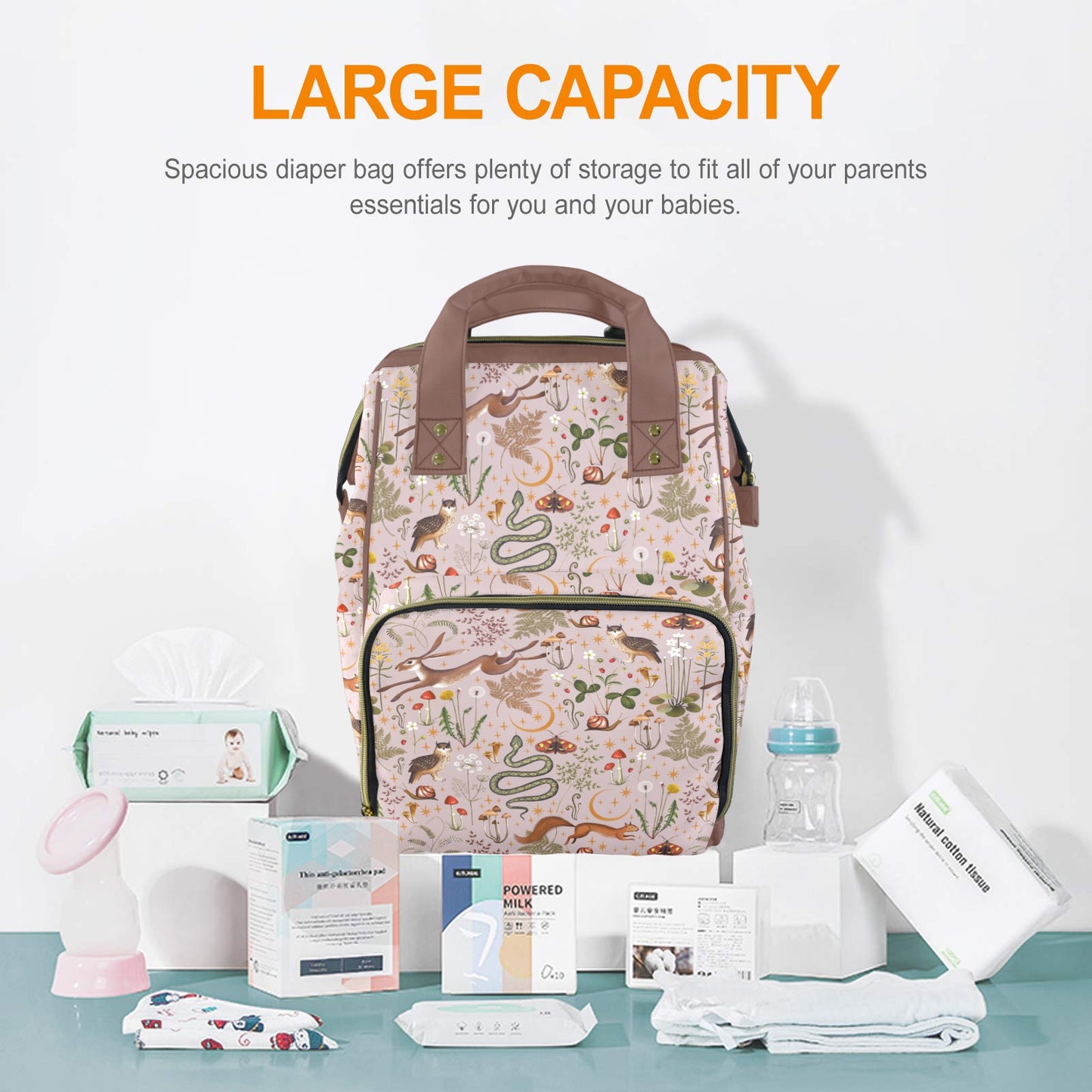 Boho Fairy Forest Multi-Function Diaper Bag