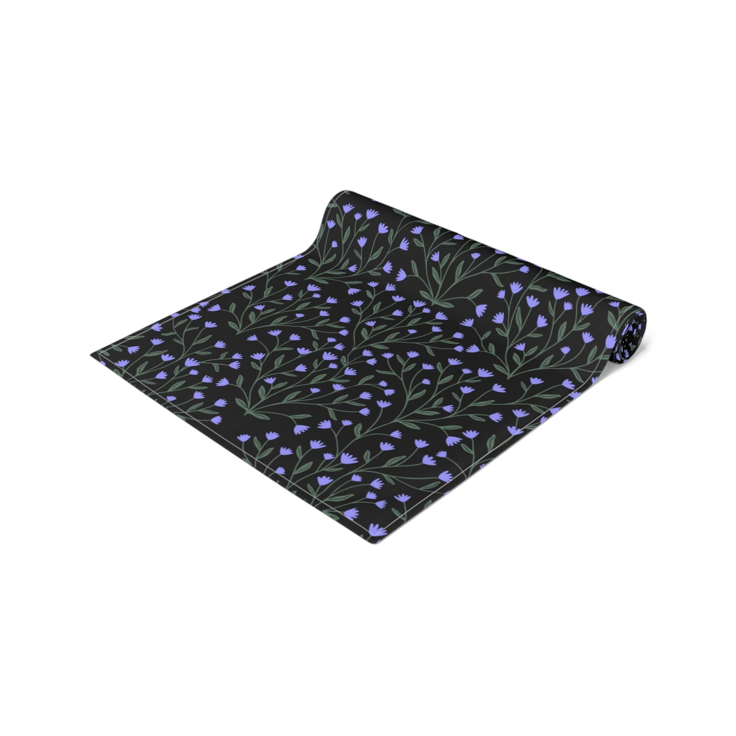 Cottage Tiny Blue Flowers Table Runner