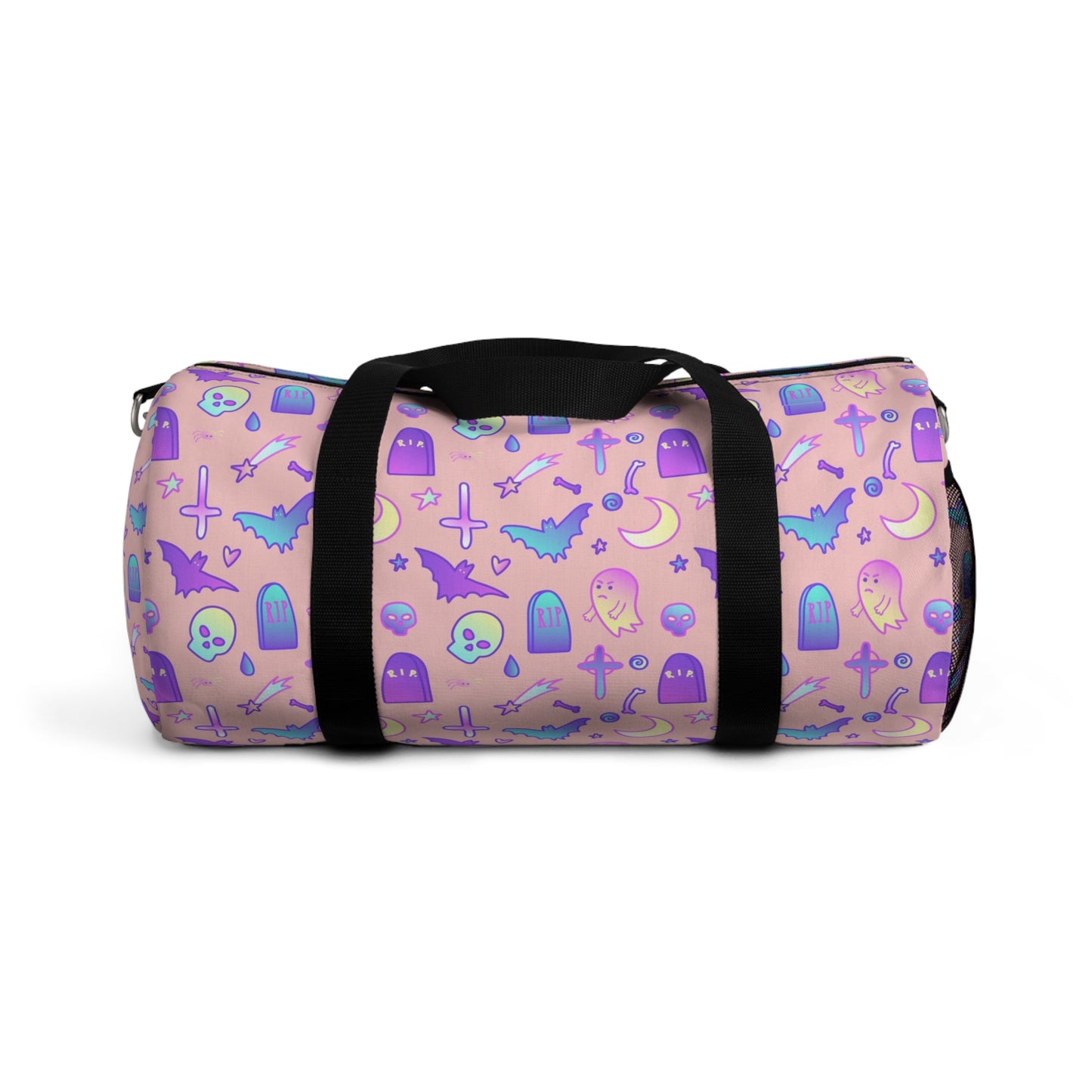 Pastel Goth Kawaii Spooky Cute Pink Duffel Bag