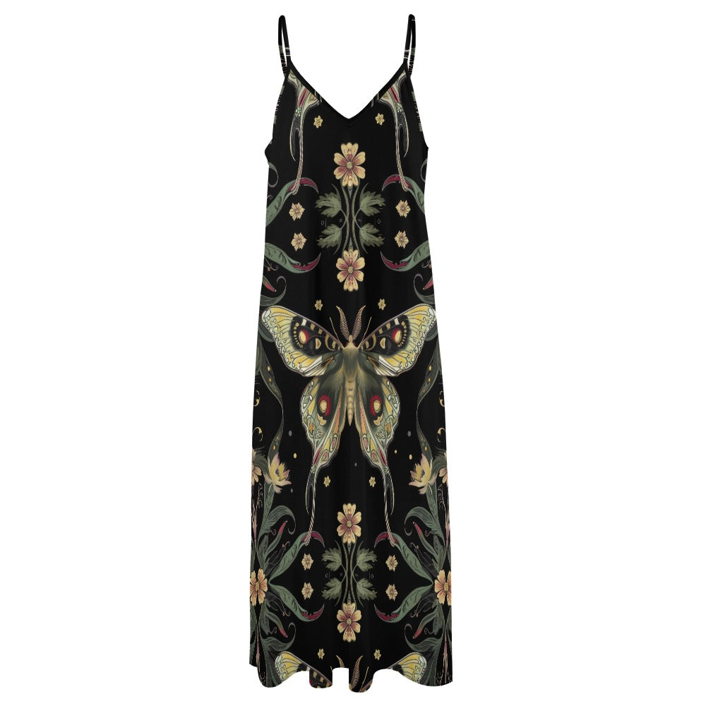 Boho Butterflies Sling Maxi Dress