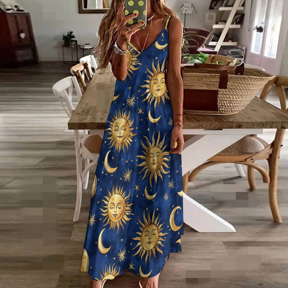 Whimsigoth Celestial Maxi Dress