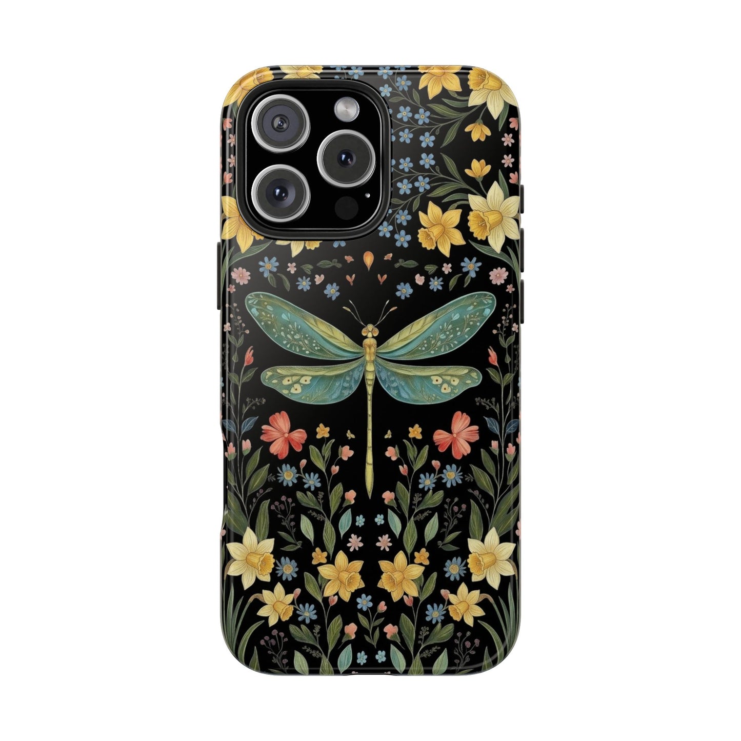 Dragonflies & Daisies Cottagecore Phone Case
