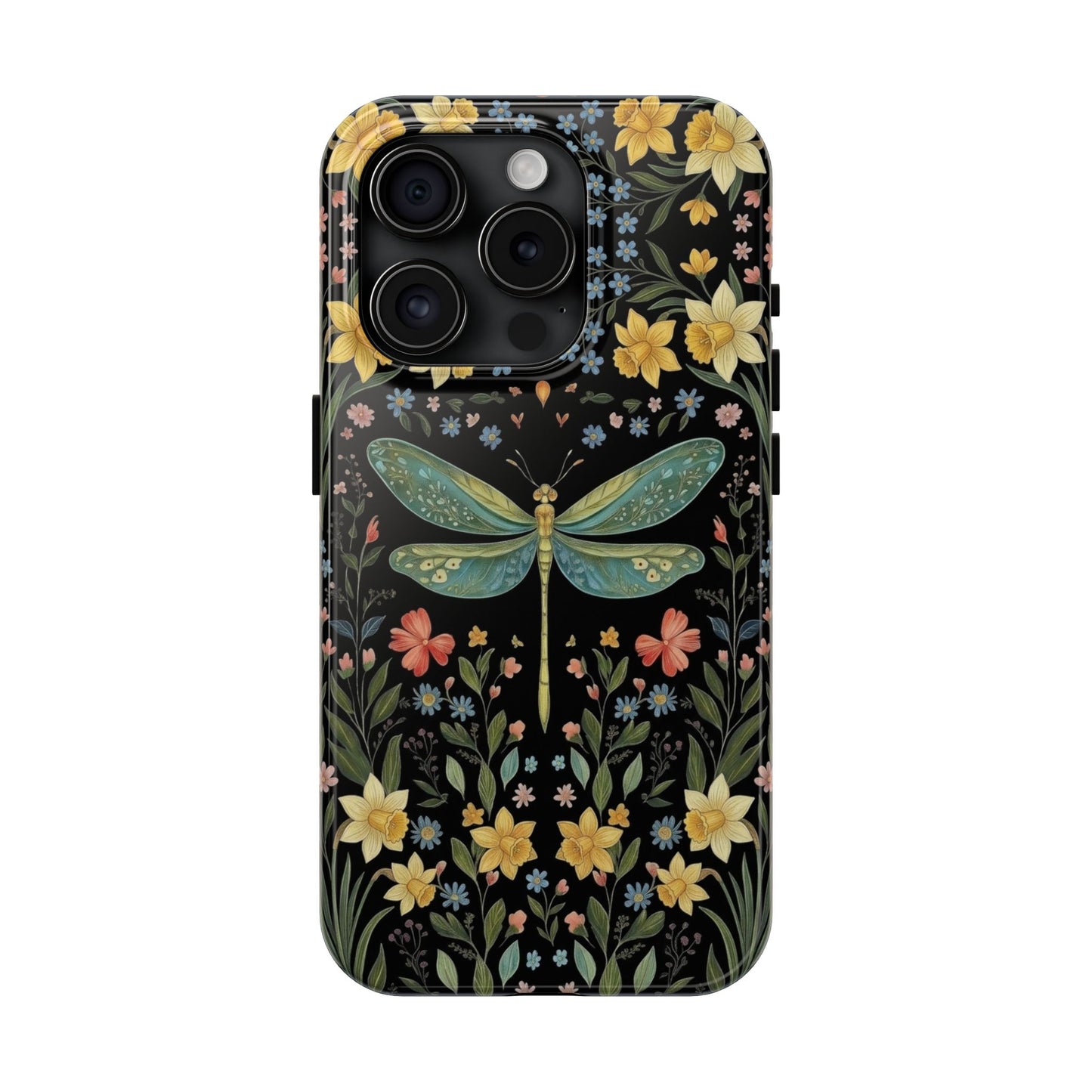Dragonflies & Daisies Cottagecore Phone Case