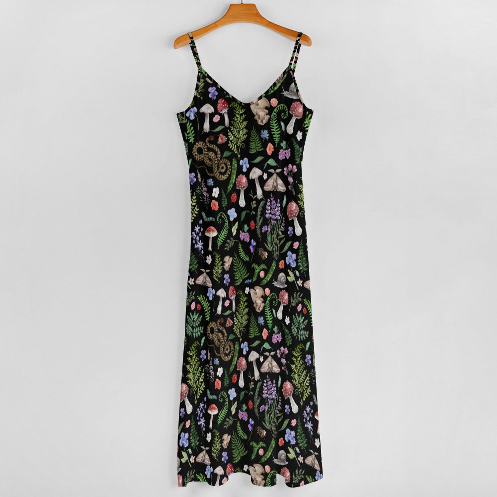 Dark Forest Dreams Boho Maxi Dress