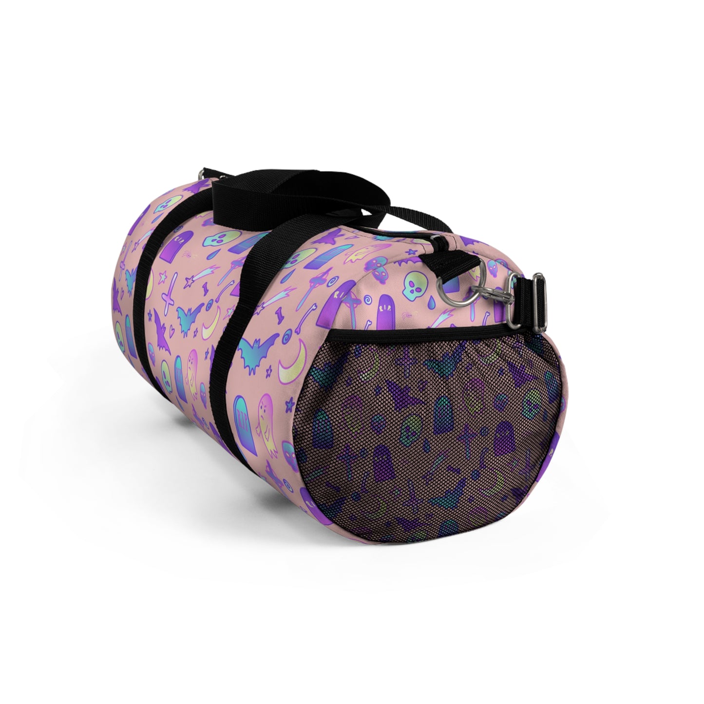 Pastel Goth Kawaii Spooky Cute Pink Duffel Bag