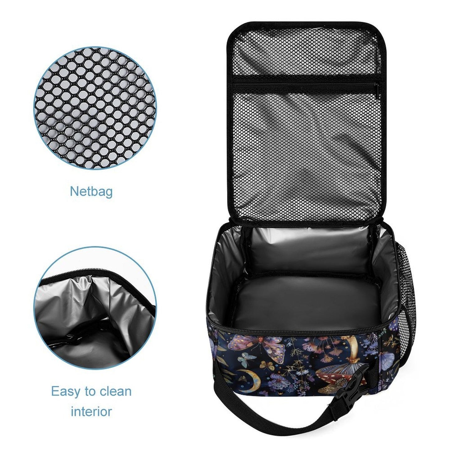 Violet Fairies Magic Night Backpack Three Piece School Set