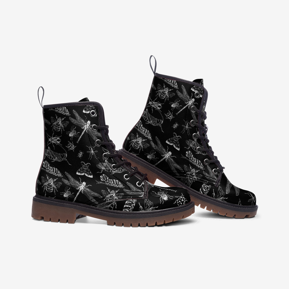 Black & White Bug's Life Vegan Boots