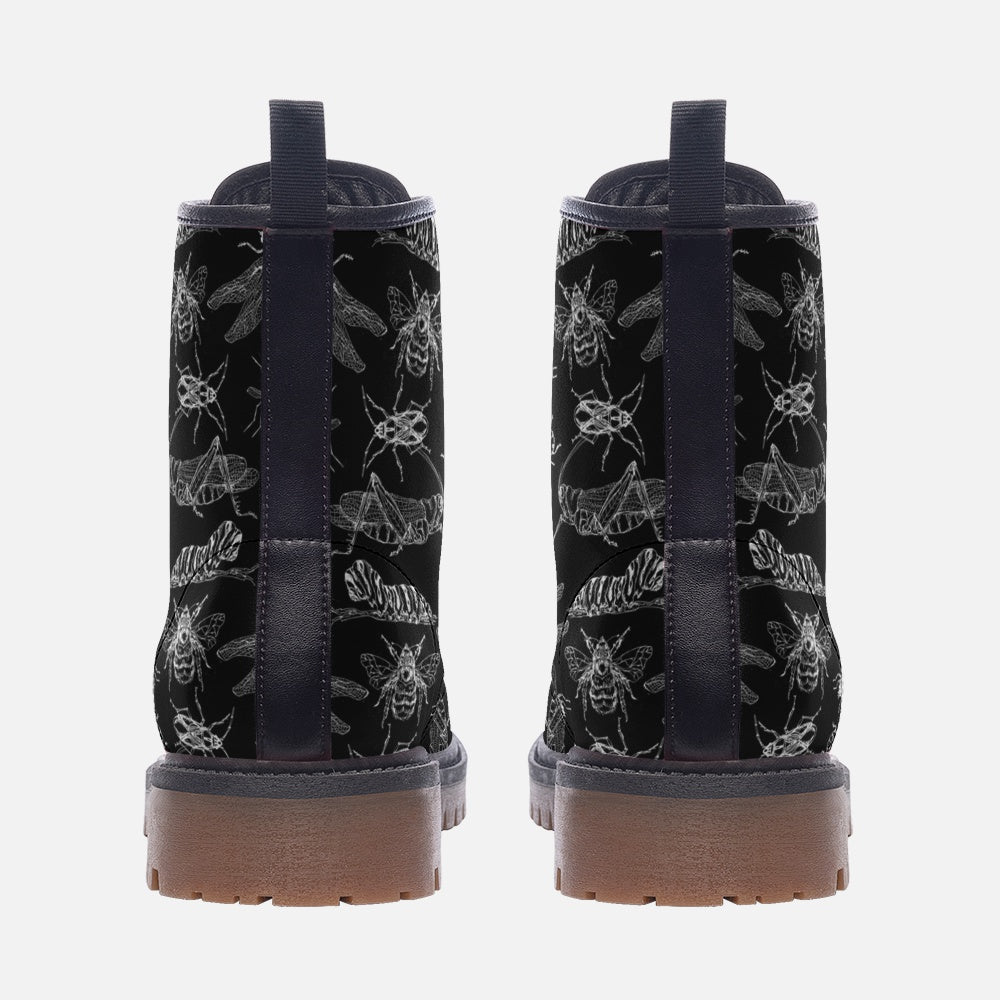 Black & White Bug's Life Vegan Boots
