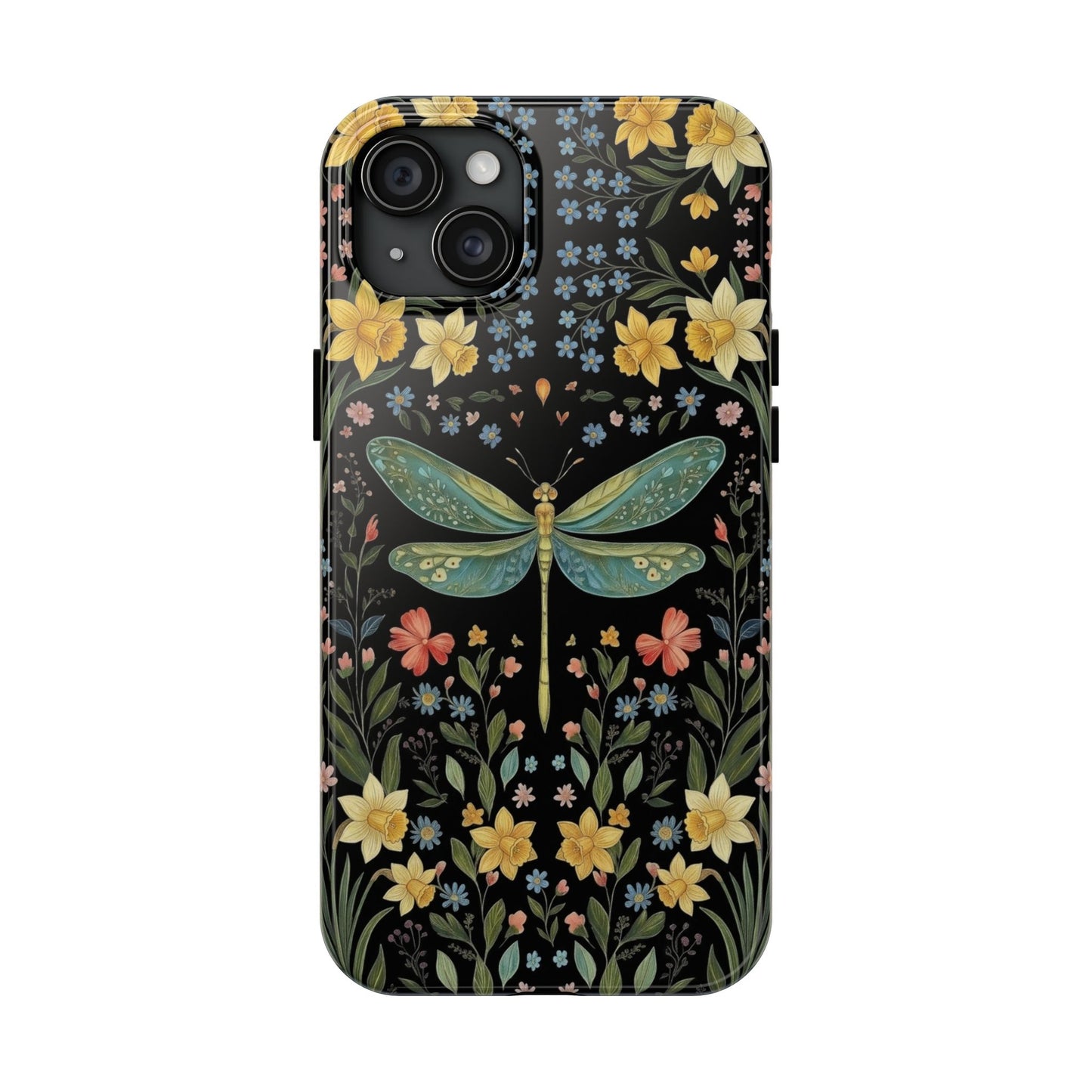 Dragonflies & Daisies Cottagecore Phone Case
