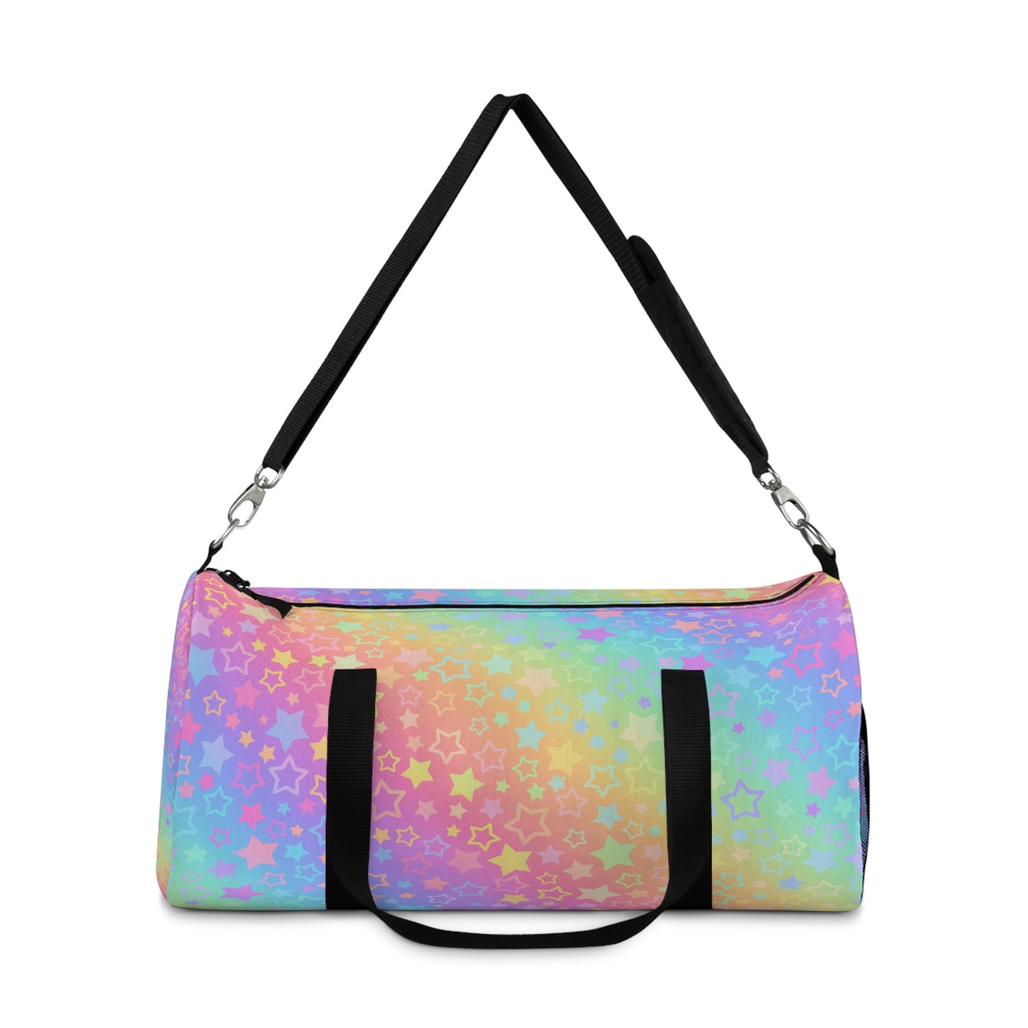 Pastel Rainbow Stars Duffel Bag