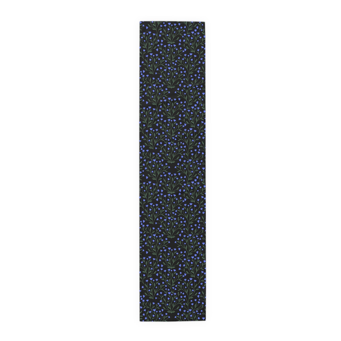 Cottage Tiny Blue Flowers Table Runner