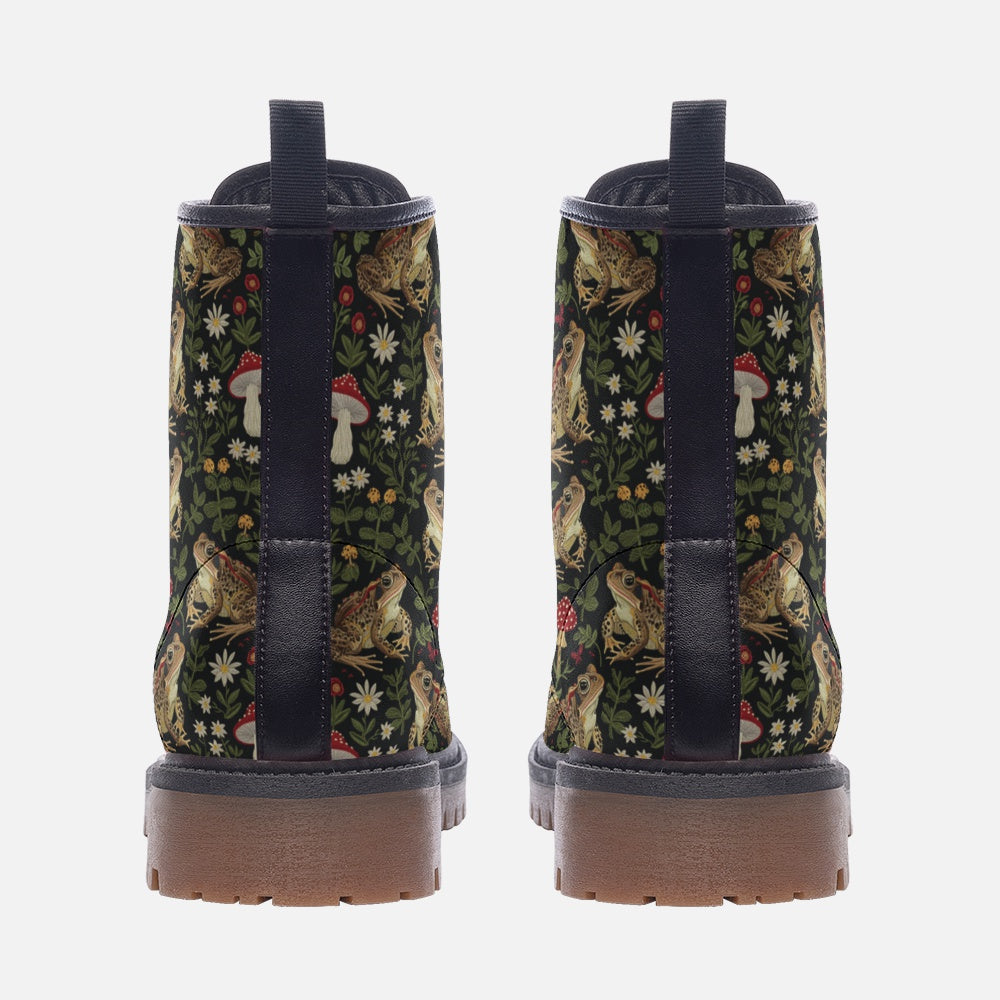 Magic Toads & Mushrooms Vegan Boots