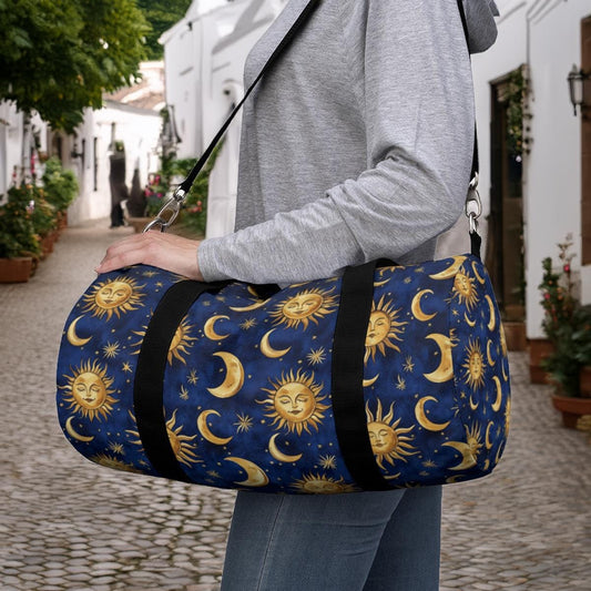 Sun & Moon Whimsigoth Celestial Duffel Bag