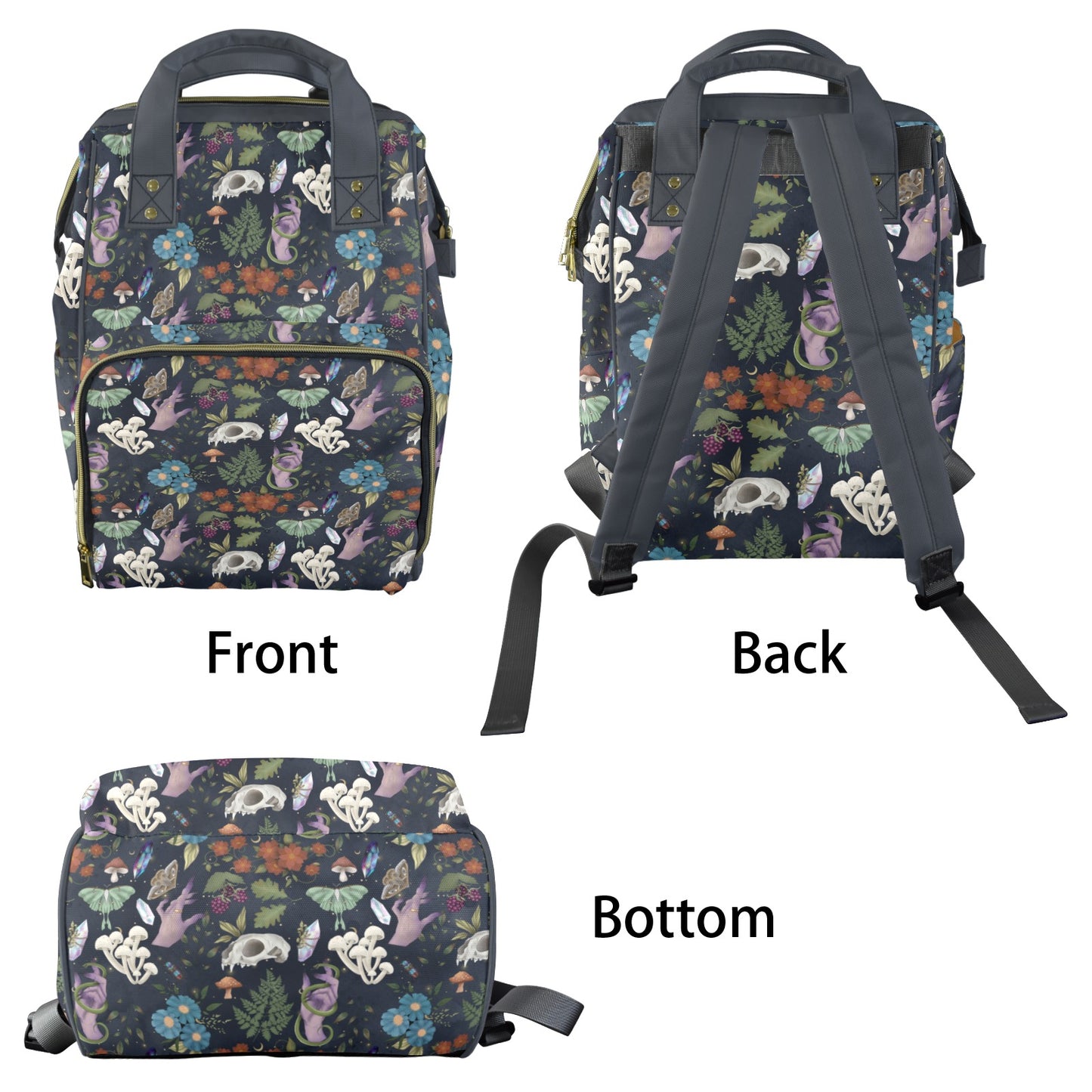 Goblincore Dark Forest Diaper Backpack