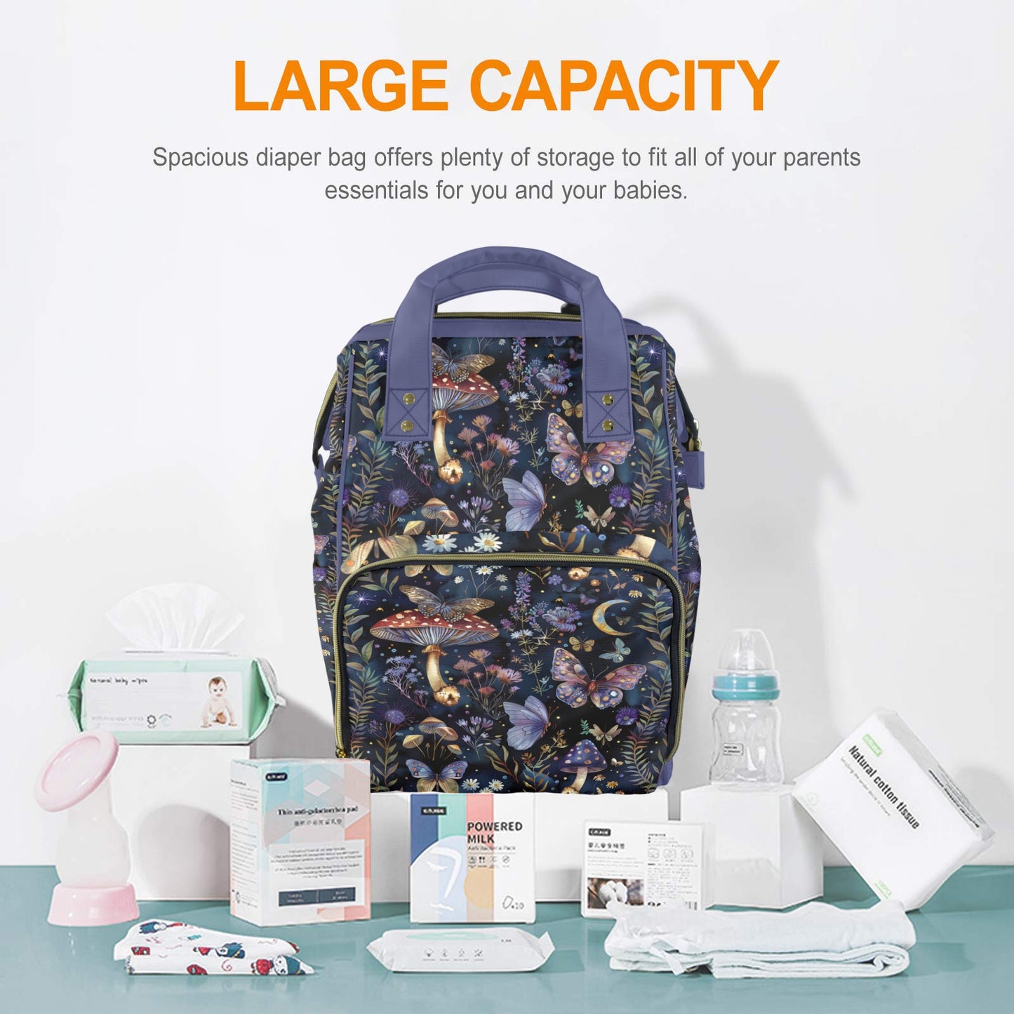 Violet Fairy World Diaper Backpack