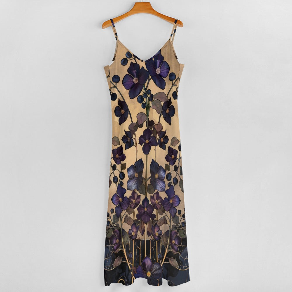 Boho Nightshade Garden Maxi Dress