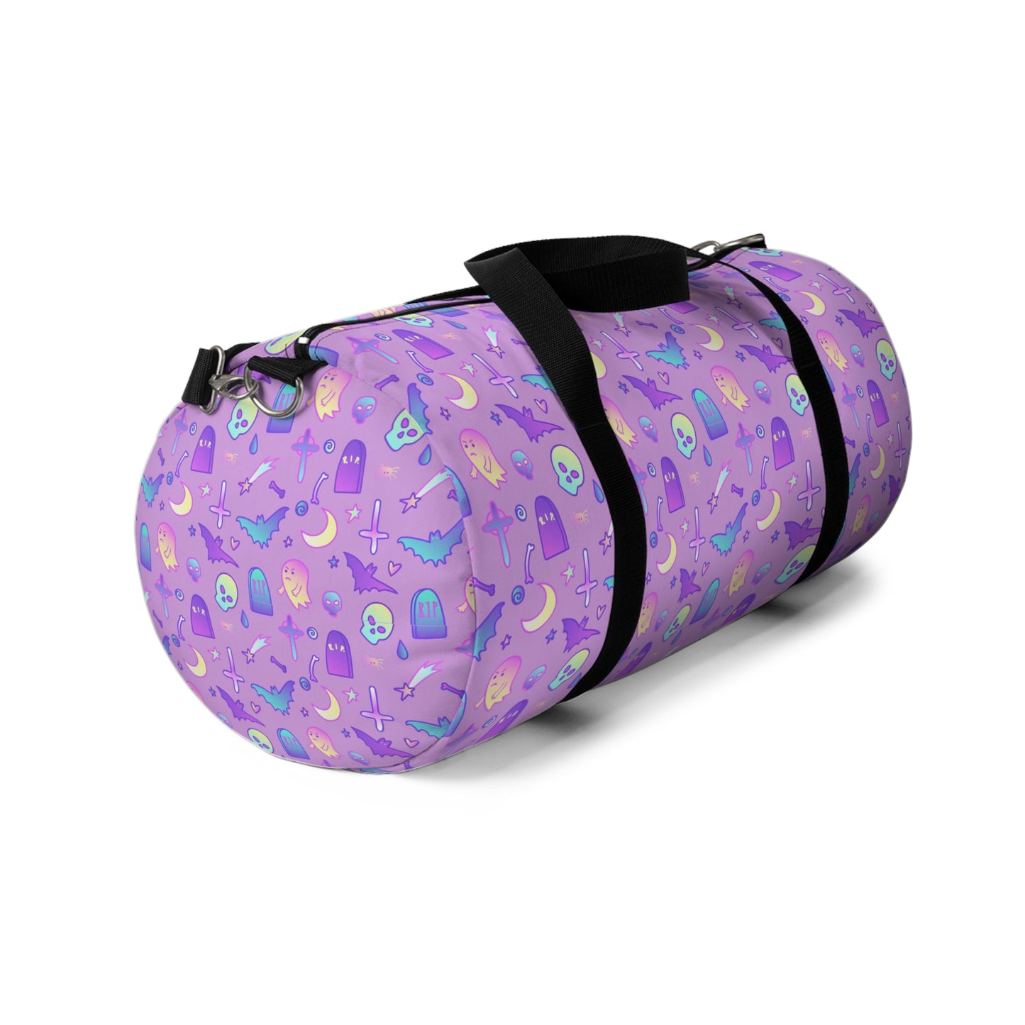 Violet Kawaii Pastel Goth Duffel Bag