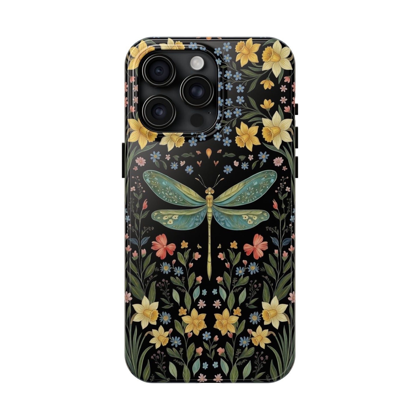 Dragonflies & Daisies Cottagecore Phone Case