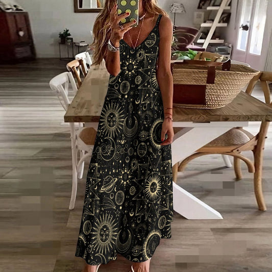 Celestial Tarot Maxi Dress