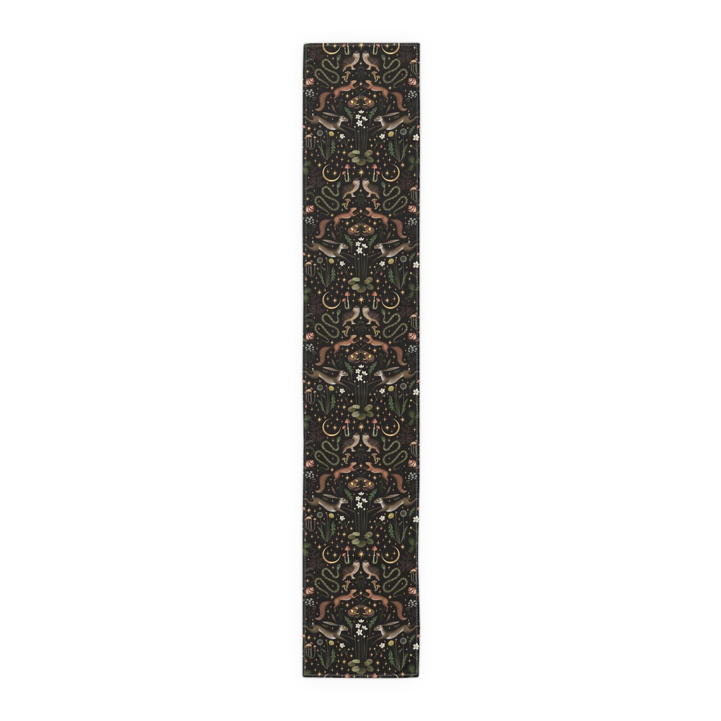 Dark Cottagecore Fairy Forest Table Runner