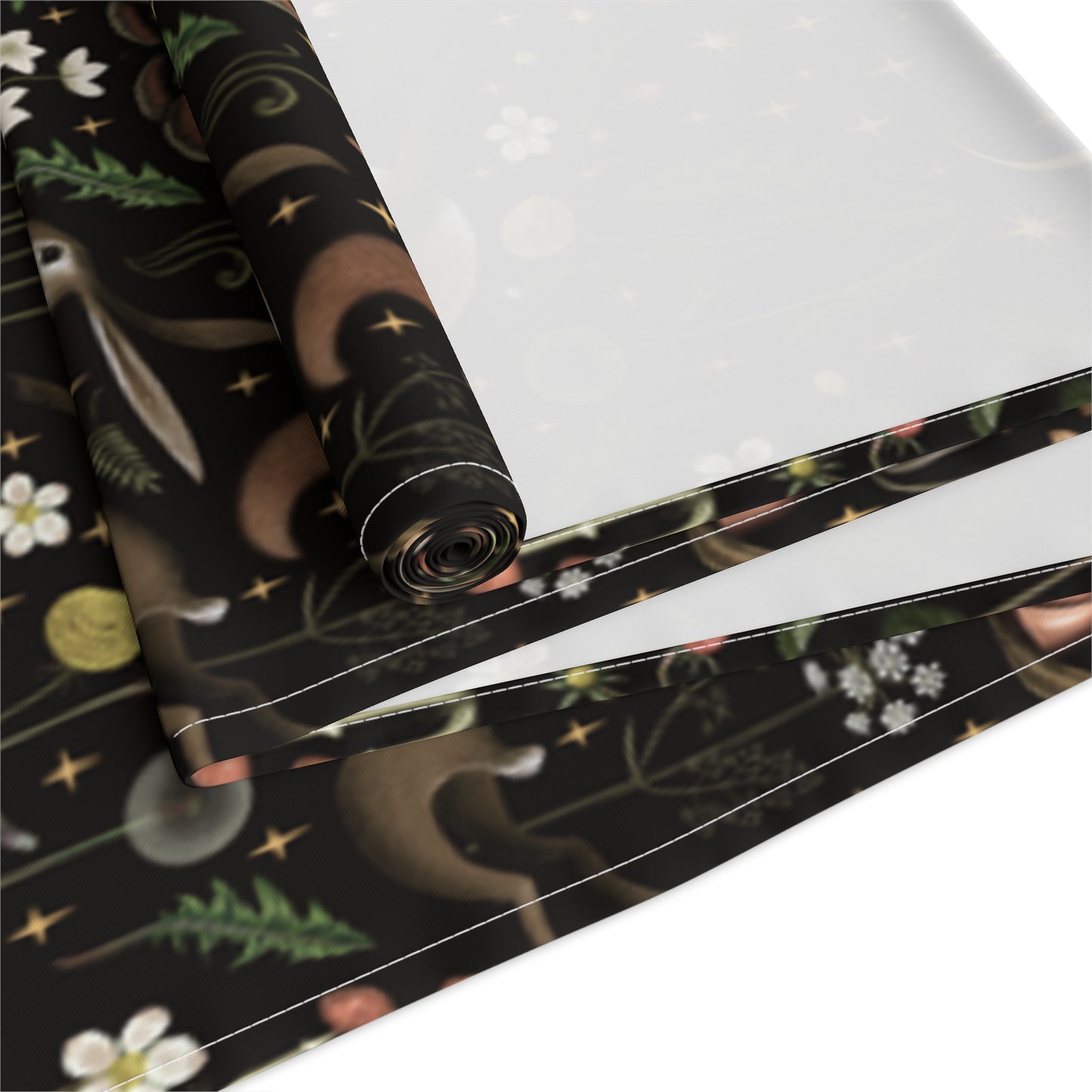 Dark Cottagecore Fairy Forest Table Runner