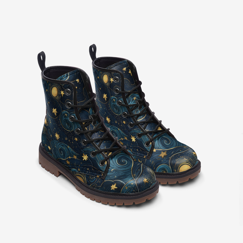 Starry Night Vegan Boots