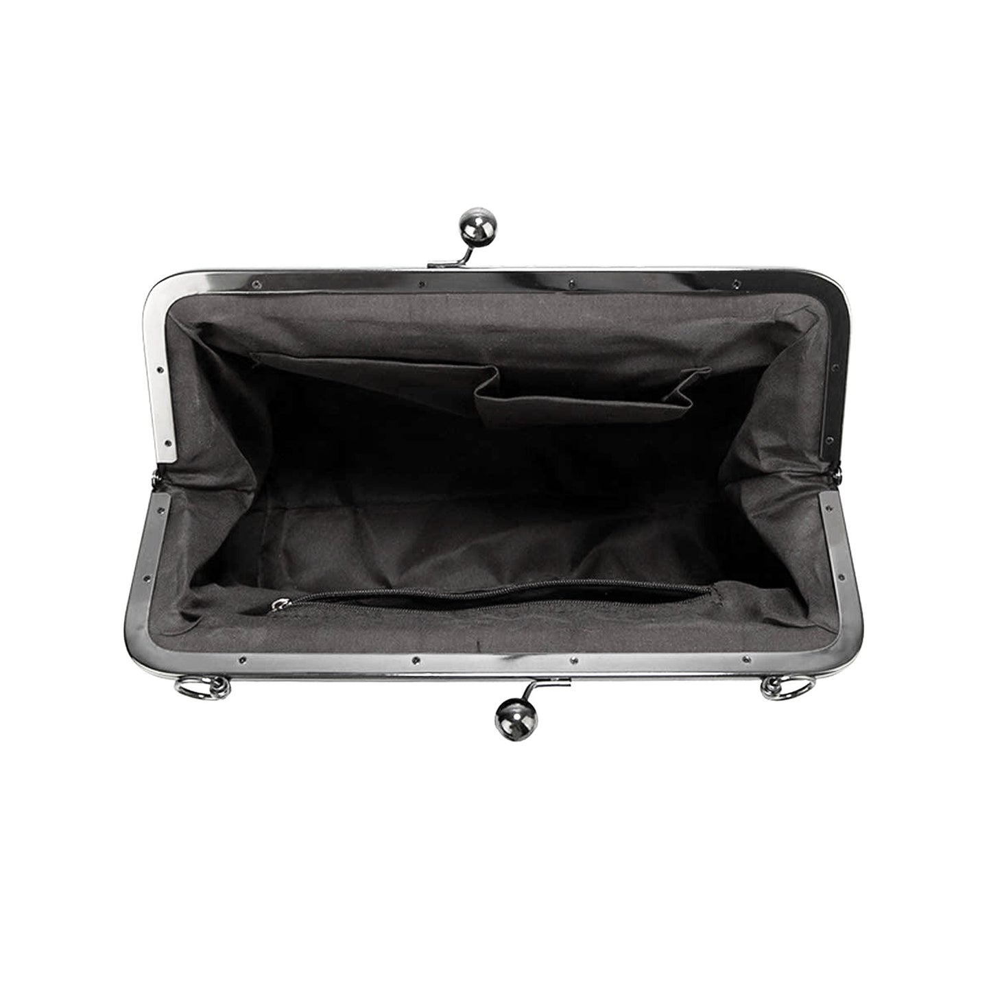 Dark Cottagecore Mushrooms Kisslock Bag