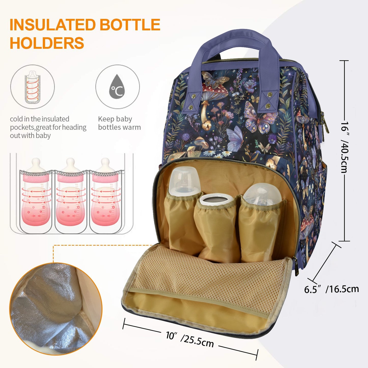 Violet Fairy World Diaper Backpack