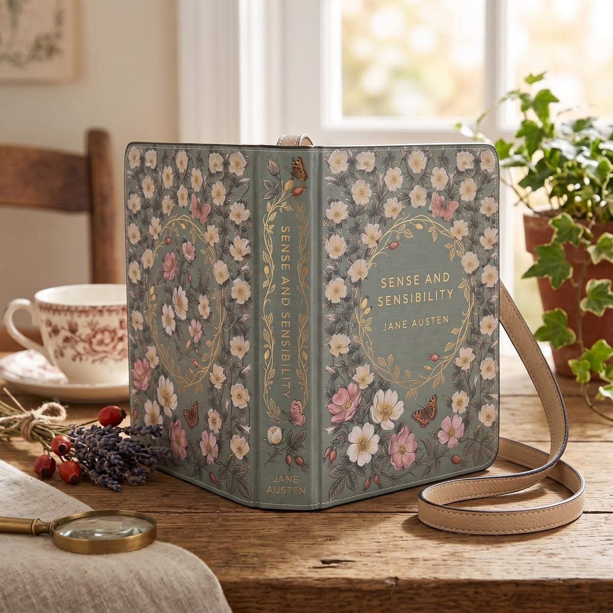 Sense and Sensibility Book-Shaped Purse