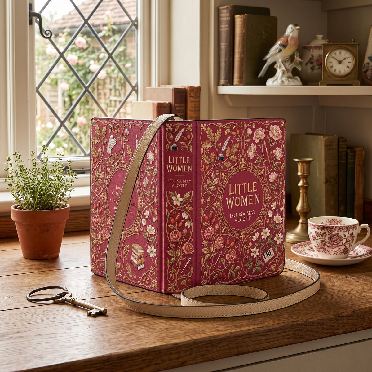 Louisa May Alcott's Little Women Book-shaped Purse