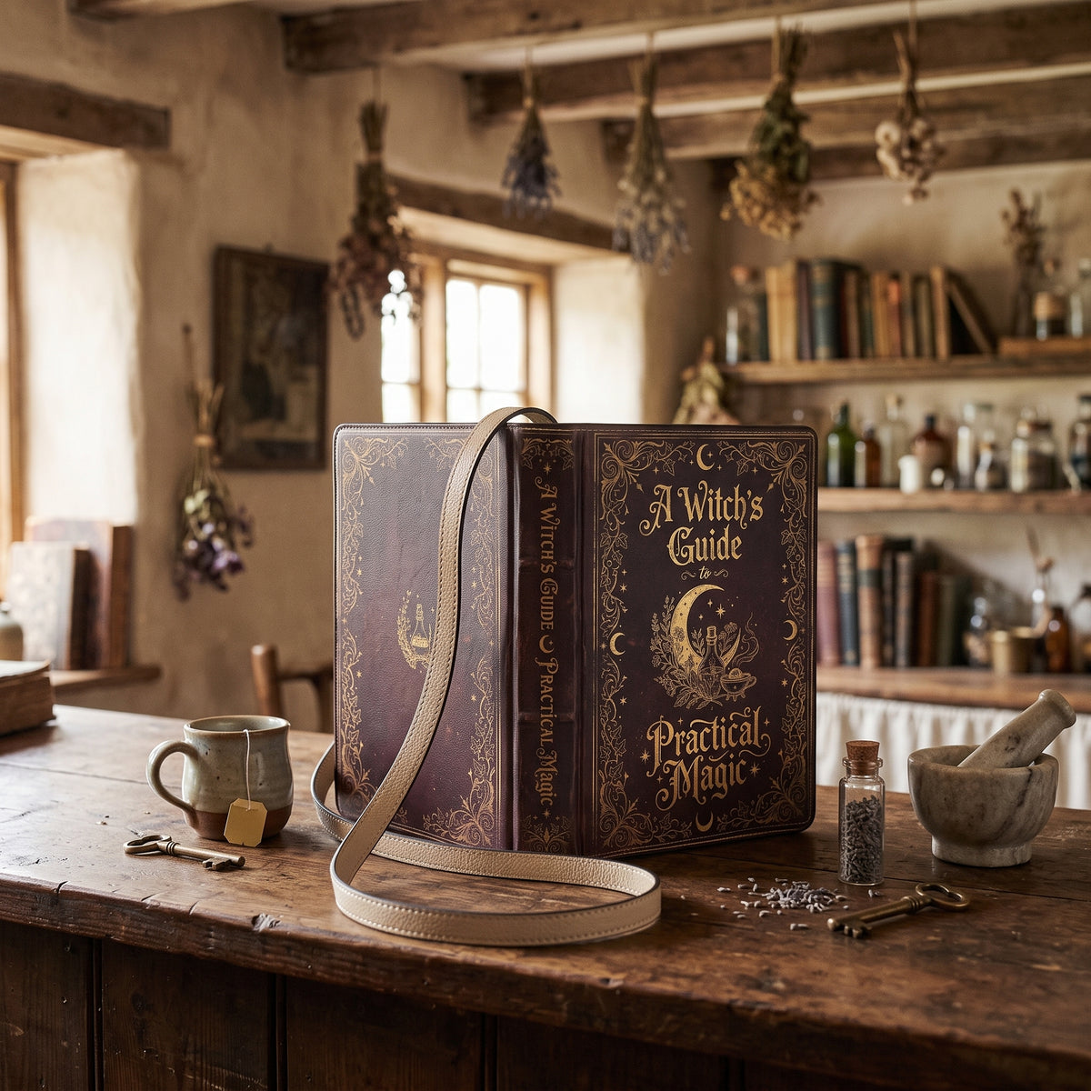 Witch's Guide to Practical Magic Book-shaped Purse