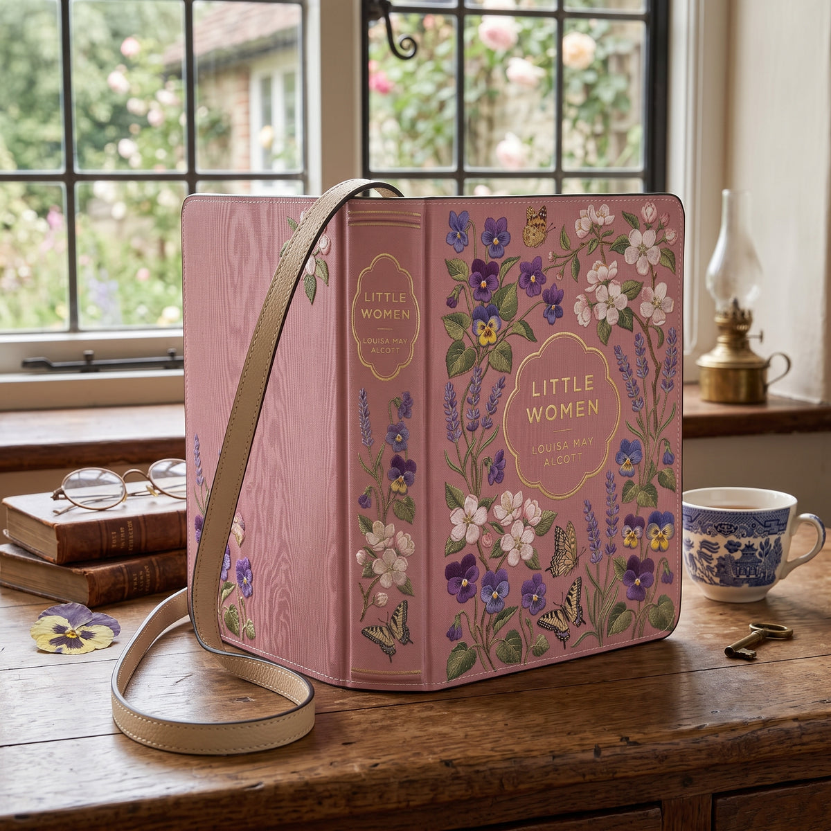 Little Women Book-shaped Crossbody Purse