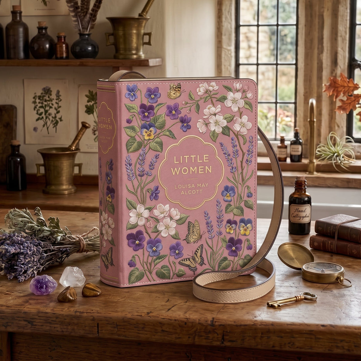 Little Women Book-shaped Crossbody Purse