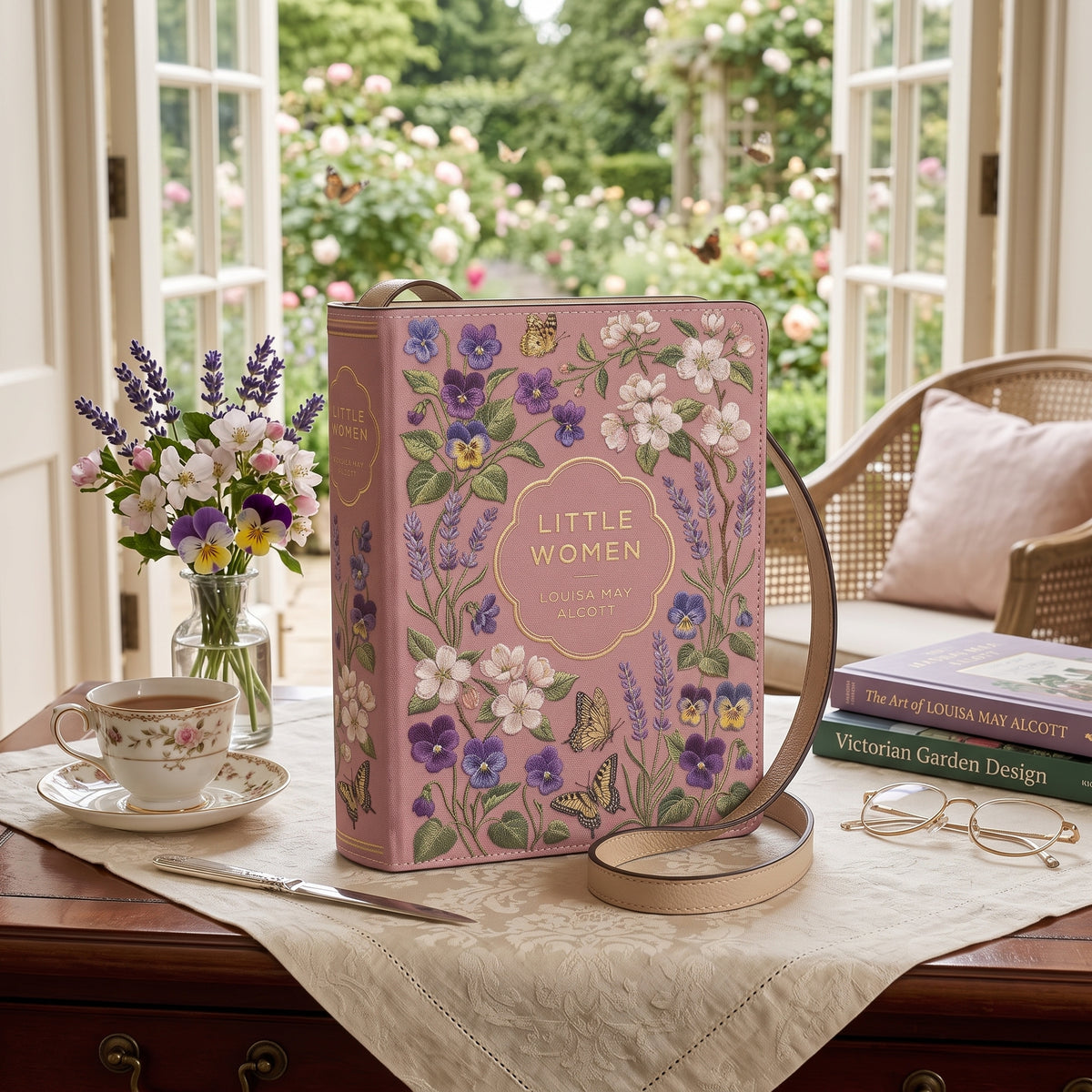 Little Women Book-shaped Crossbody Purse