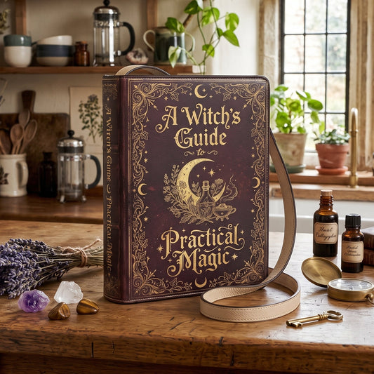 Witch's Guide to Practical Magic Book-shaped Purse