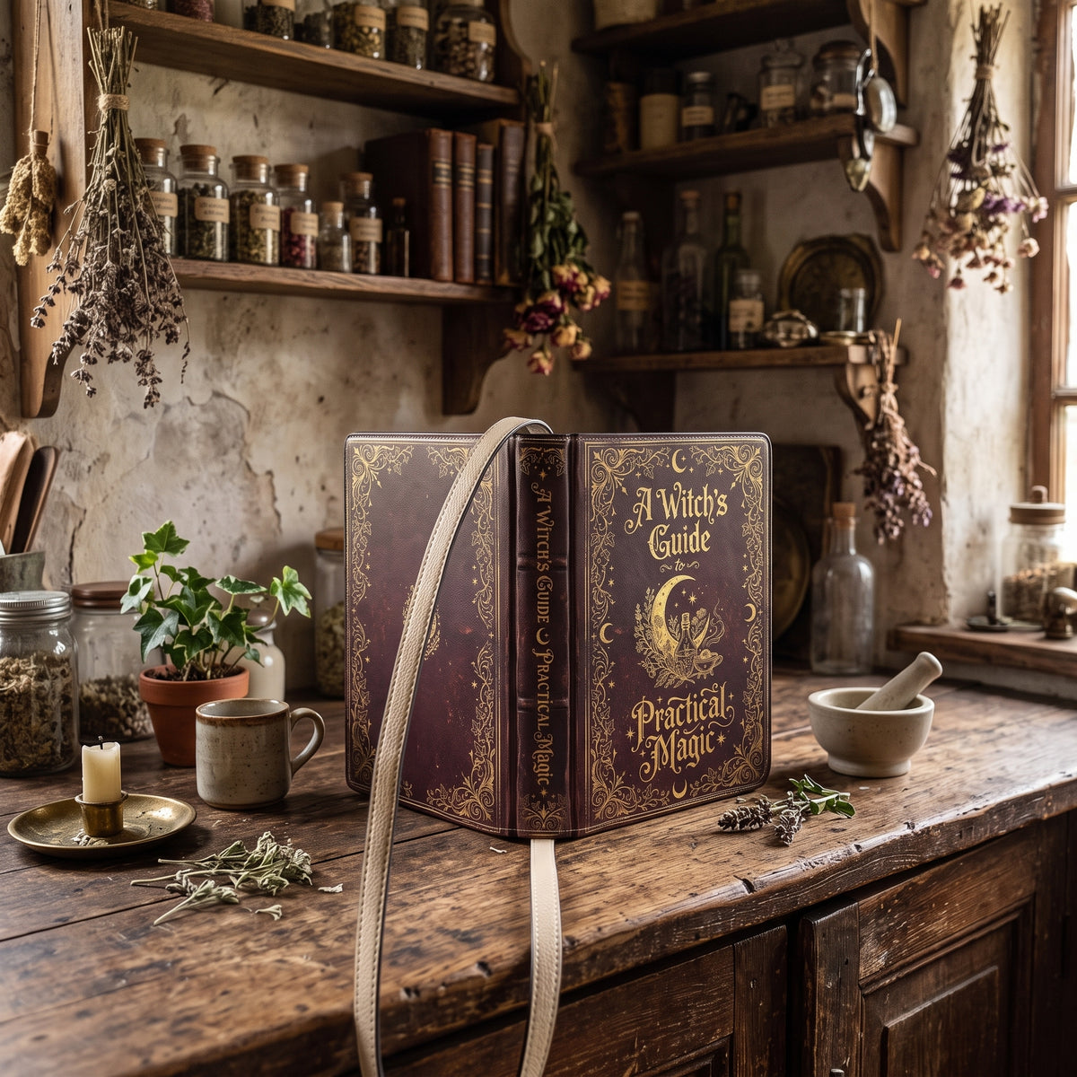 Witch's Guide to Practical Magic Book-shaped Purse