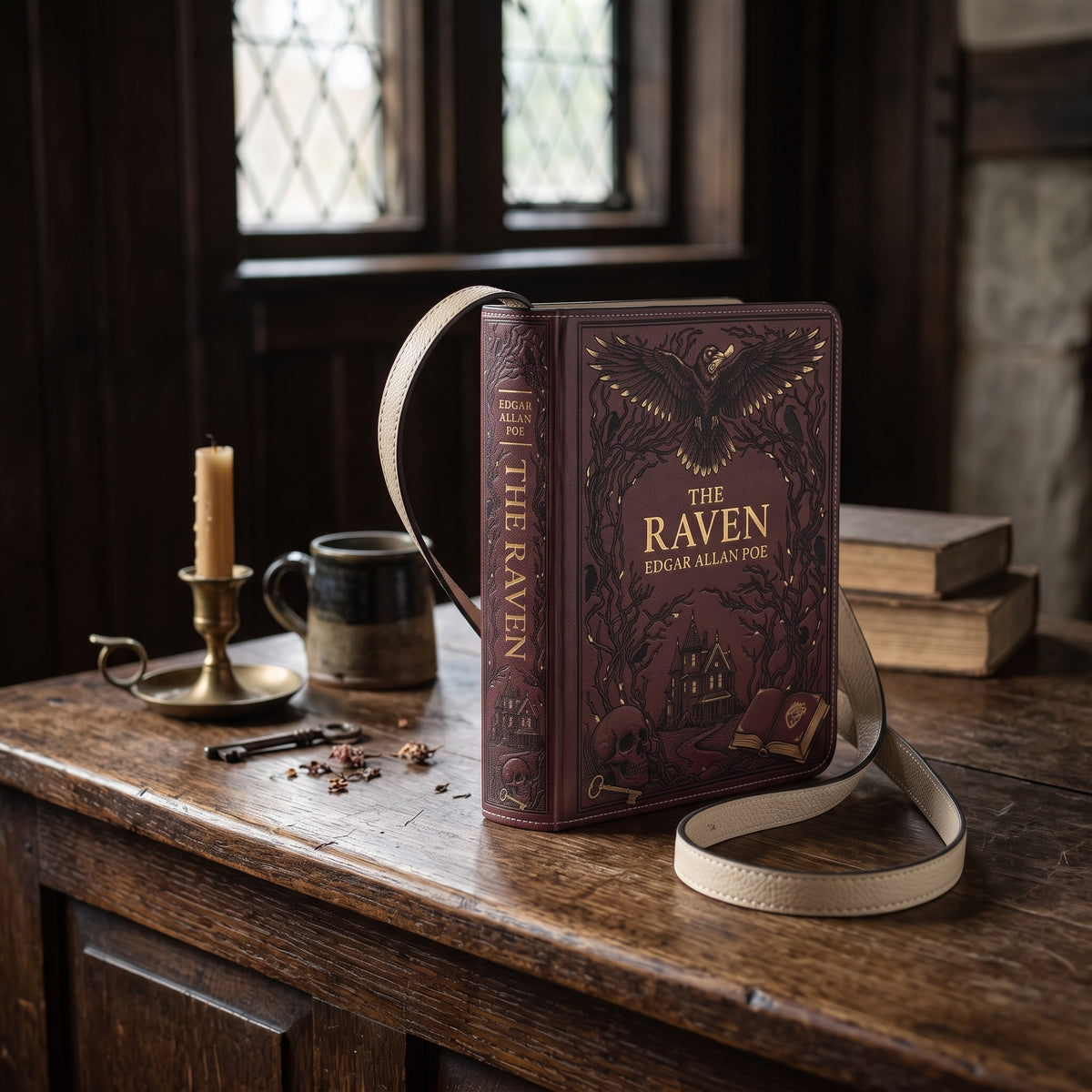 The Raven by Edgar Allan Poe Book-Shaped Purse