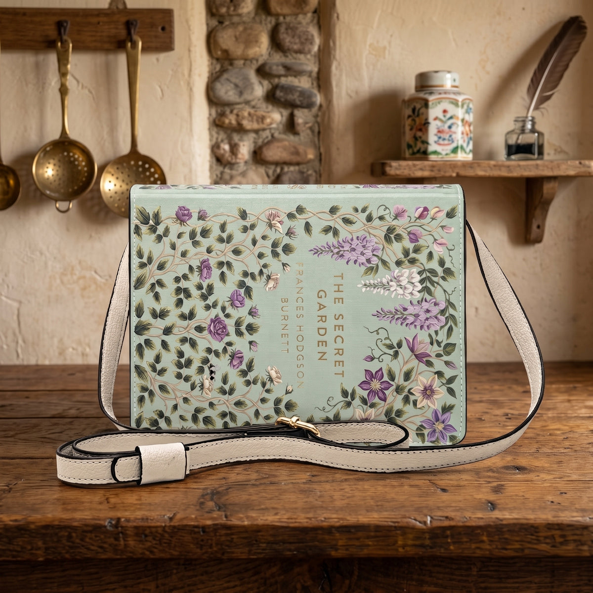 Secret Garden Book-Shaped Purse