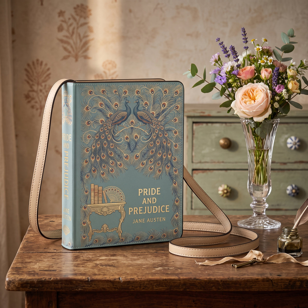 Pride and Prejudice Book-Shaped Purse