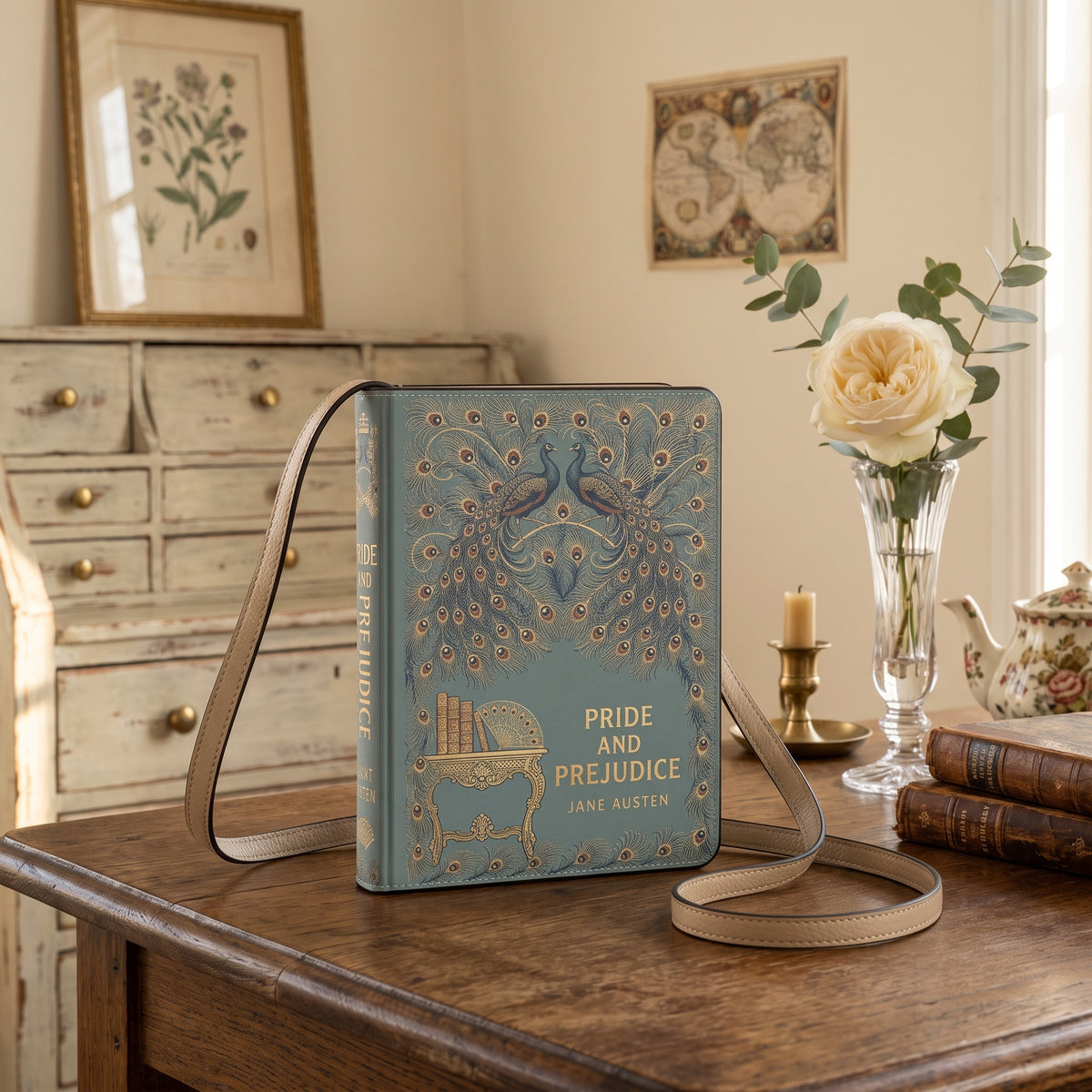 Pride and Prejudice Book-Shaped Purse